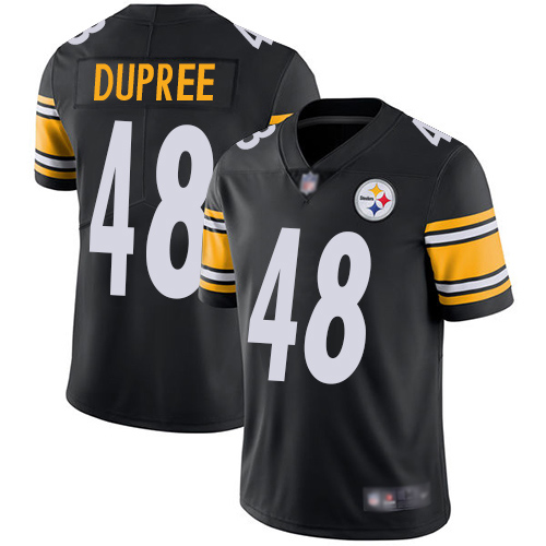Youth Pittsburgh Steelers Football 48 Limited Black Bud Dupree Home Vapor Untouchable Nike NFL Jersey
